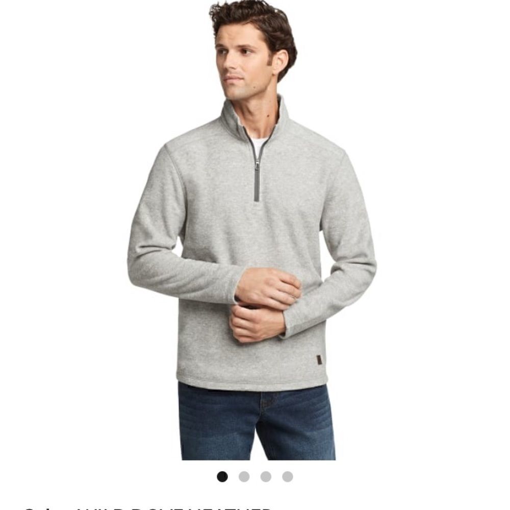 GH Bass Arctic Fleece quarter zip pullover.  Size Med